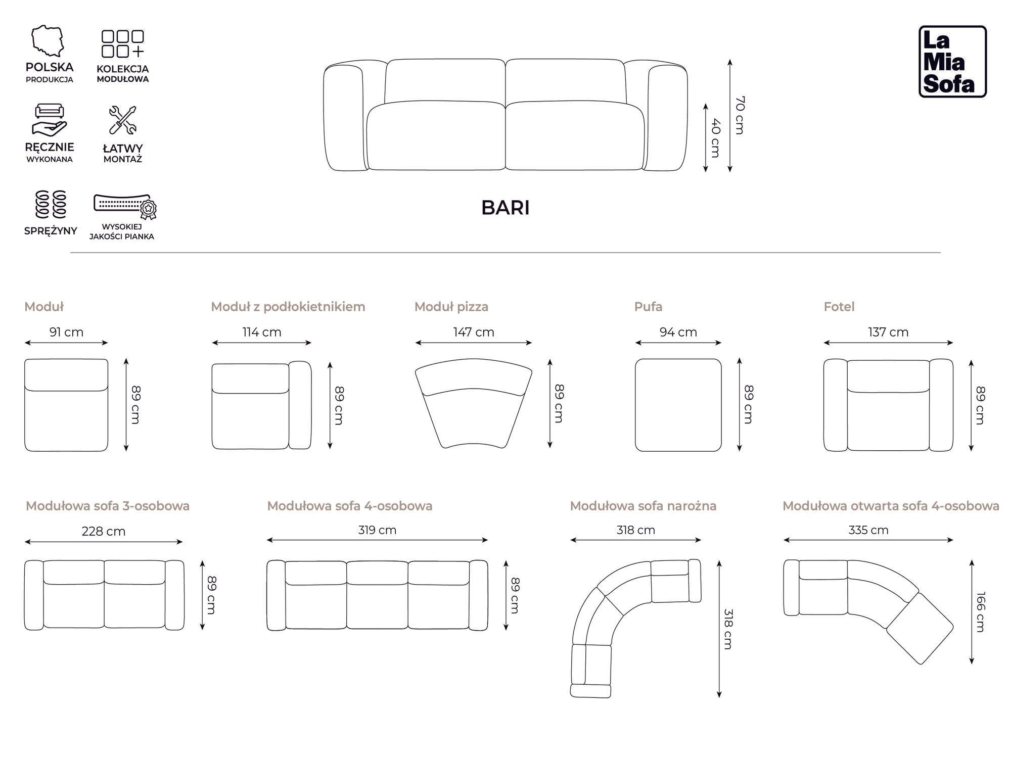 Rosario - Idesin - Grafitowy