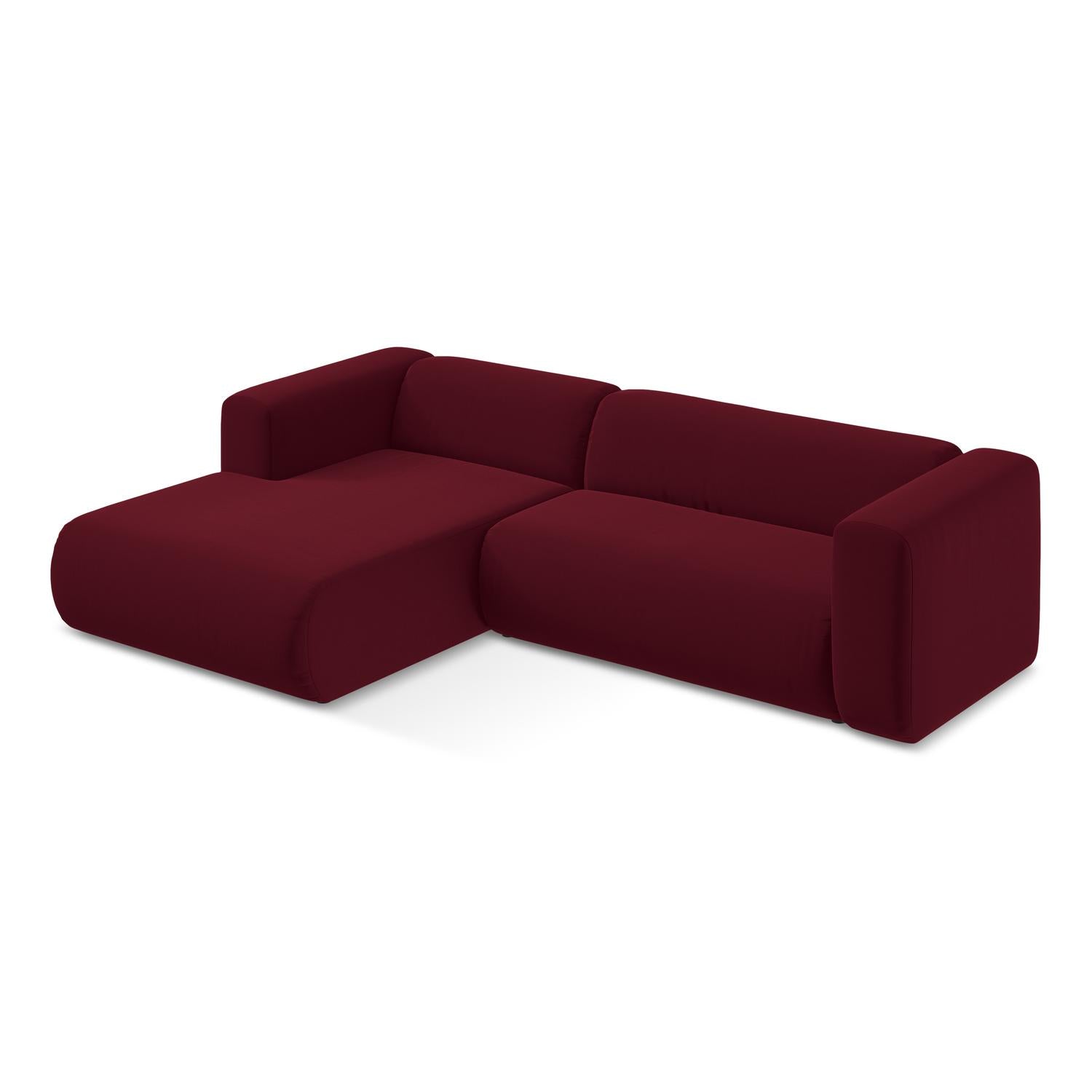 Riviera - Davis - Burgundowy / Lewy