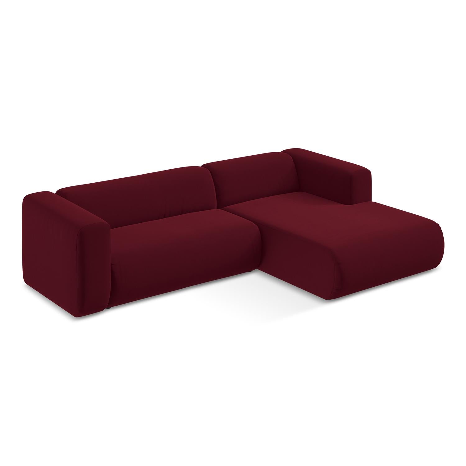 Riviera - Davis - Burgundowy / Prawy