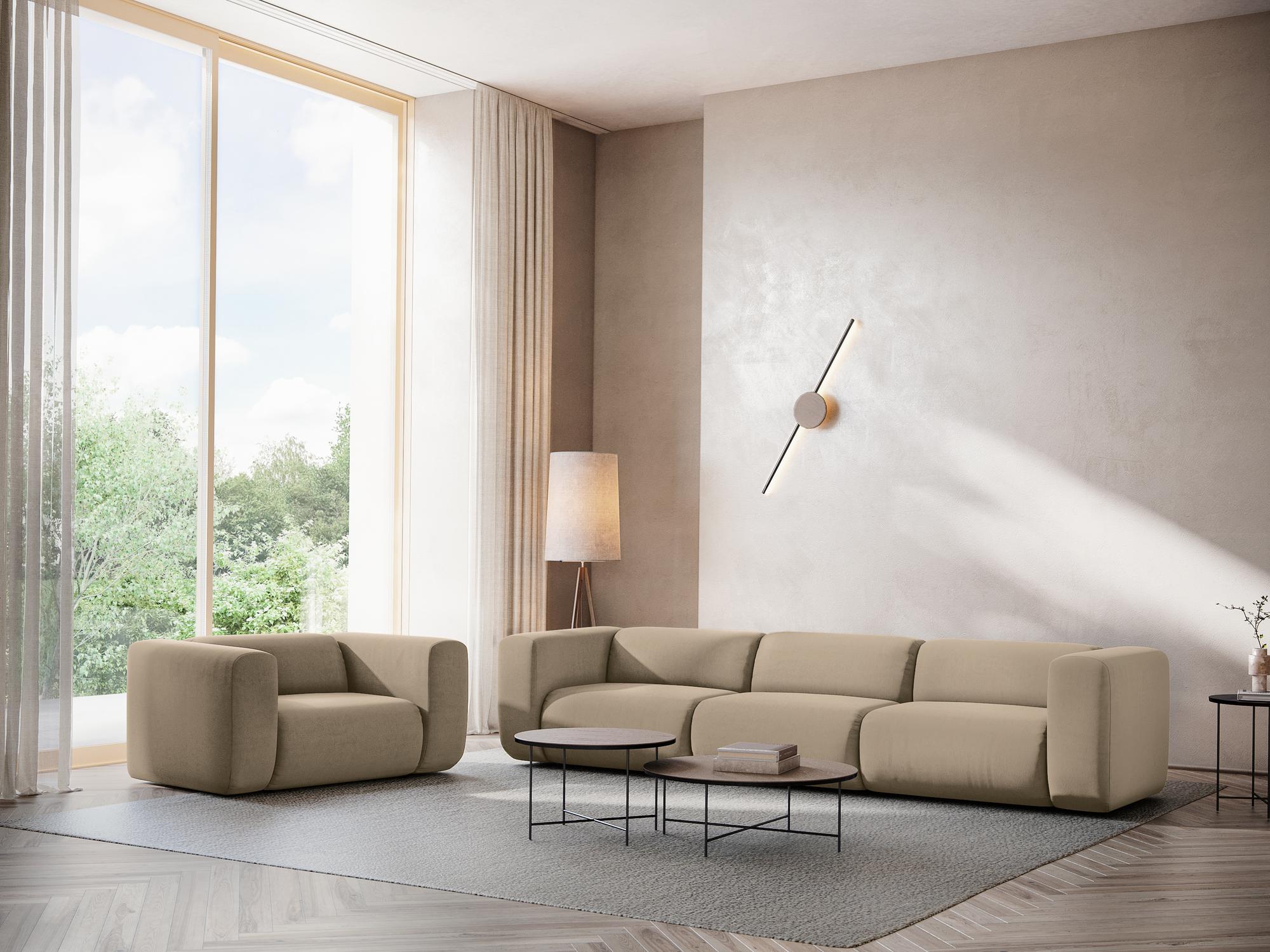 Riviera - Davis - Ciemny beż / Prawy