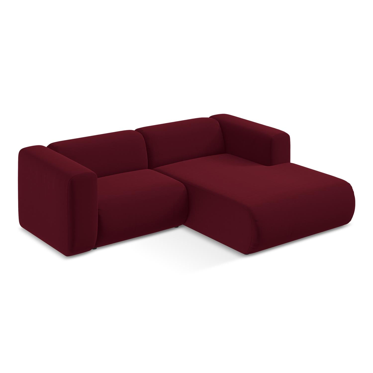 Riviera - Davis - Burgundowy / Prawy