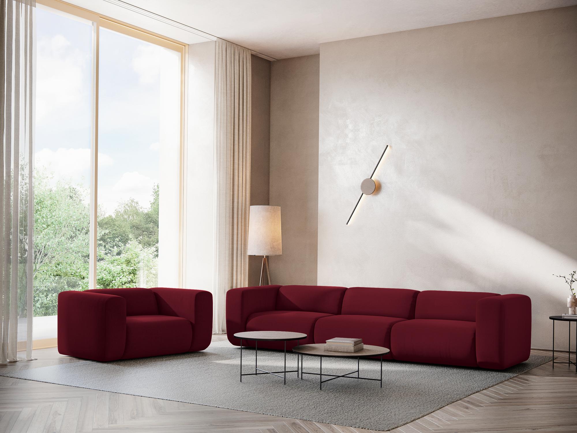 Riviera - Davis - Burgundowy / Prawy