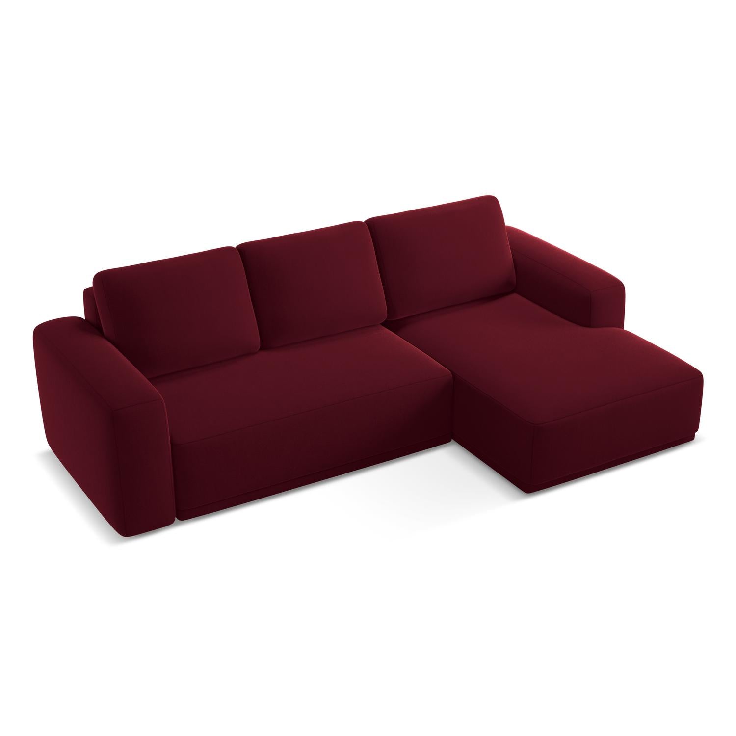 Riviera - Davis - Burgundowy / Prawy