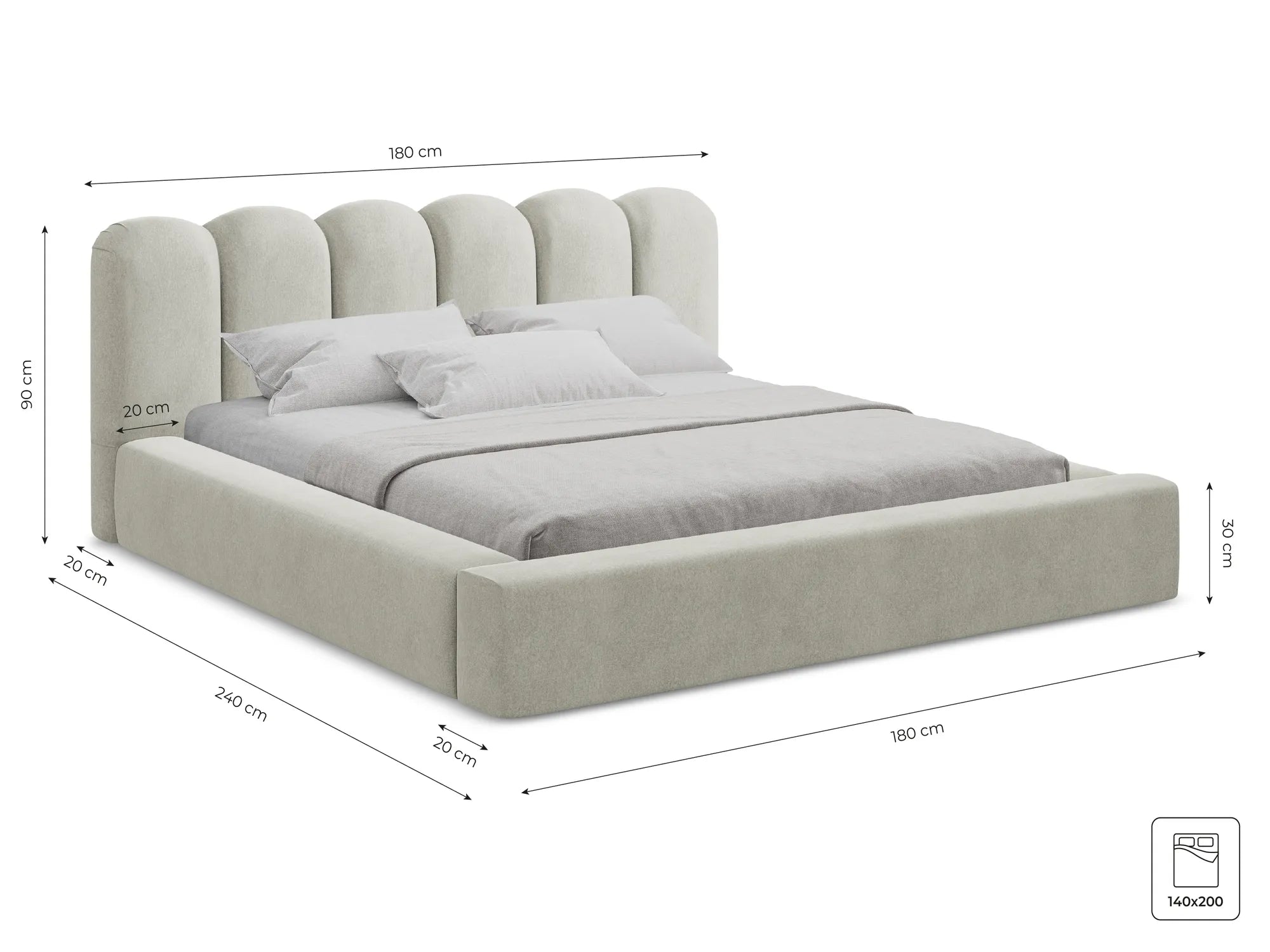 Chill Me - Agmamito - Szaro-zielony - 140x200