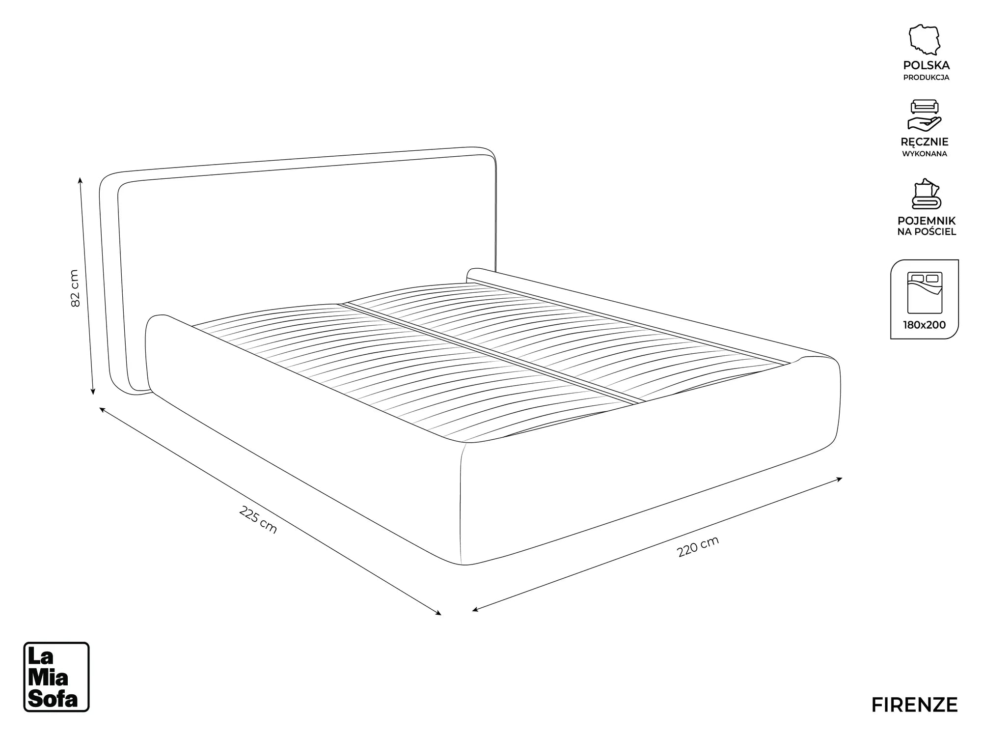 Riviera - Davis - Szary - 180x200