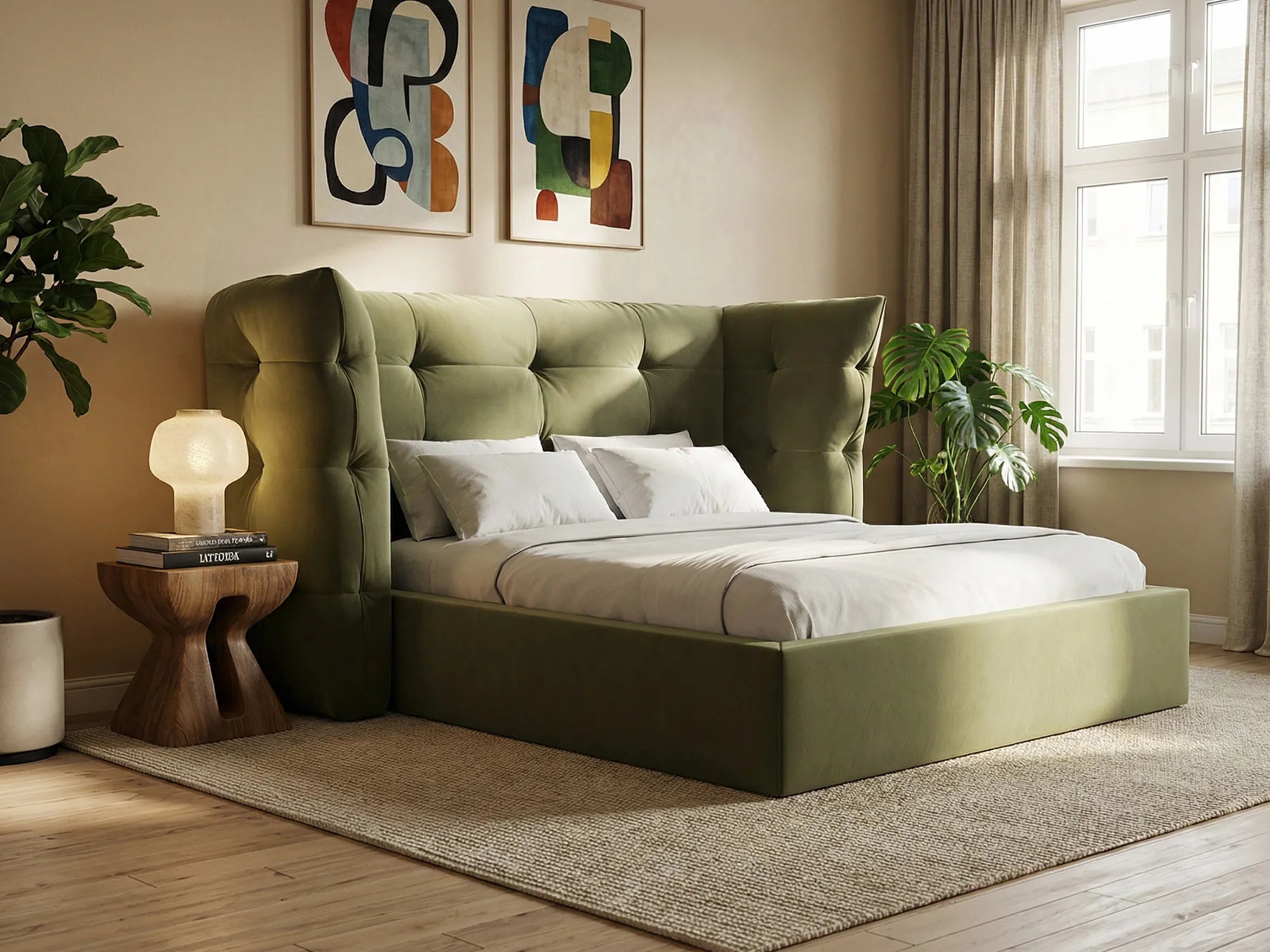 Tresor - Fabb - Ciemny beż - 160x200