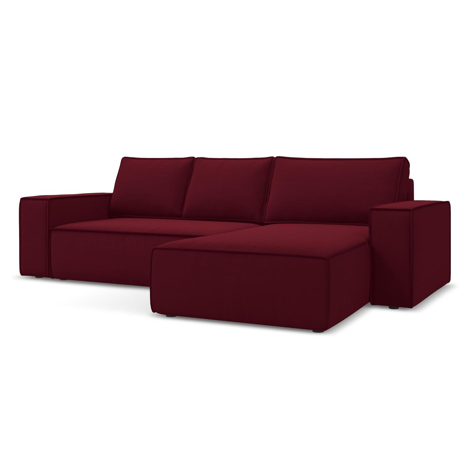 Riviera - Davis - Burgundowy / Prawy