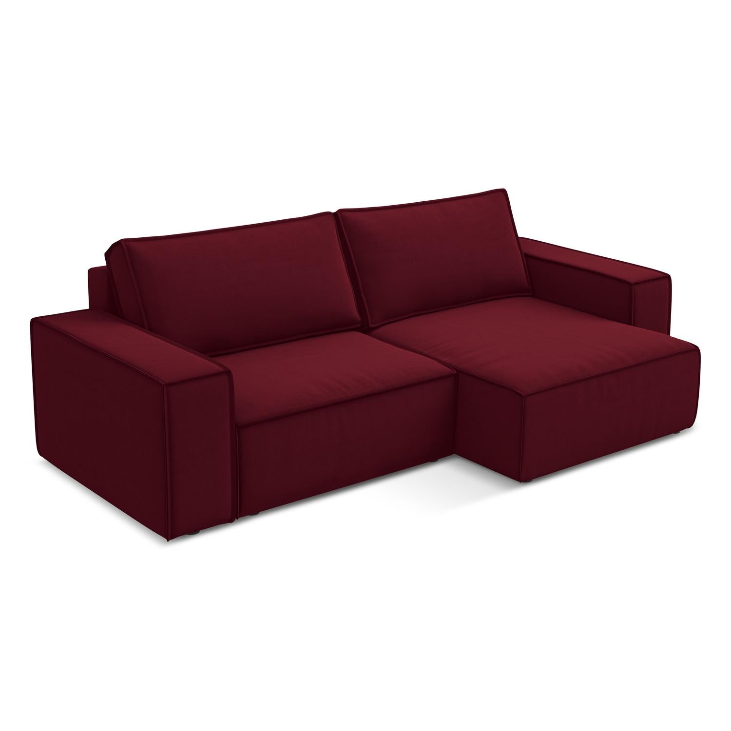 Riviera - Davis - Burgundowy / Prawy