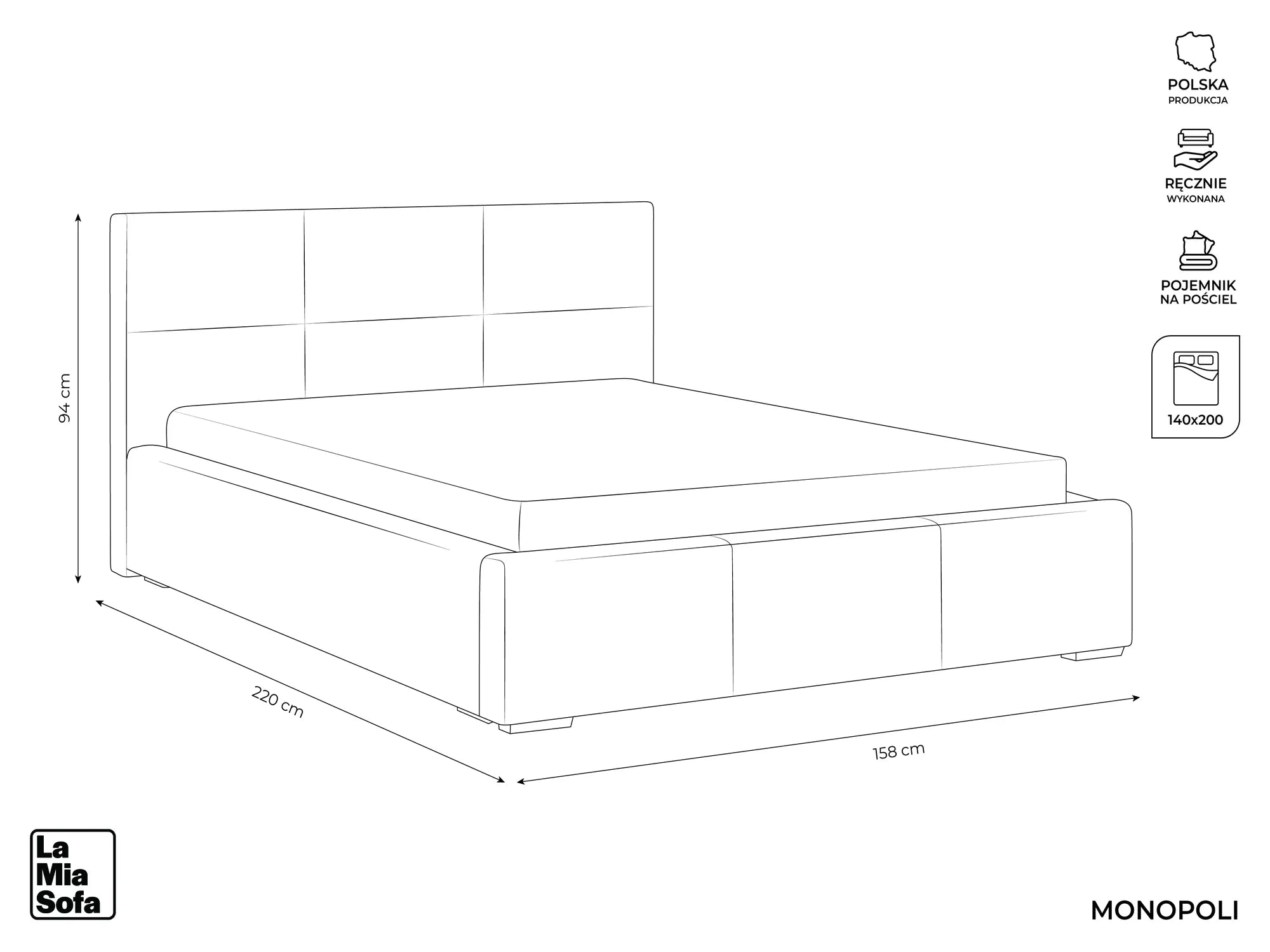 Bluvel - Fabb - Lawendowy - 140x200