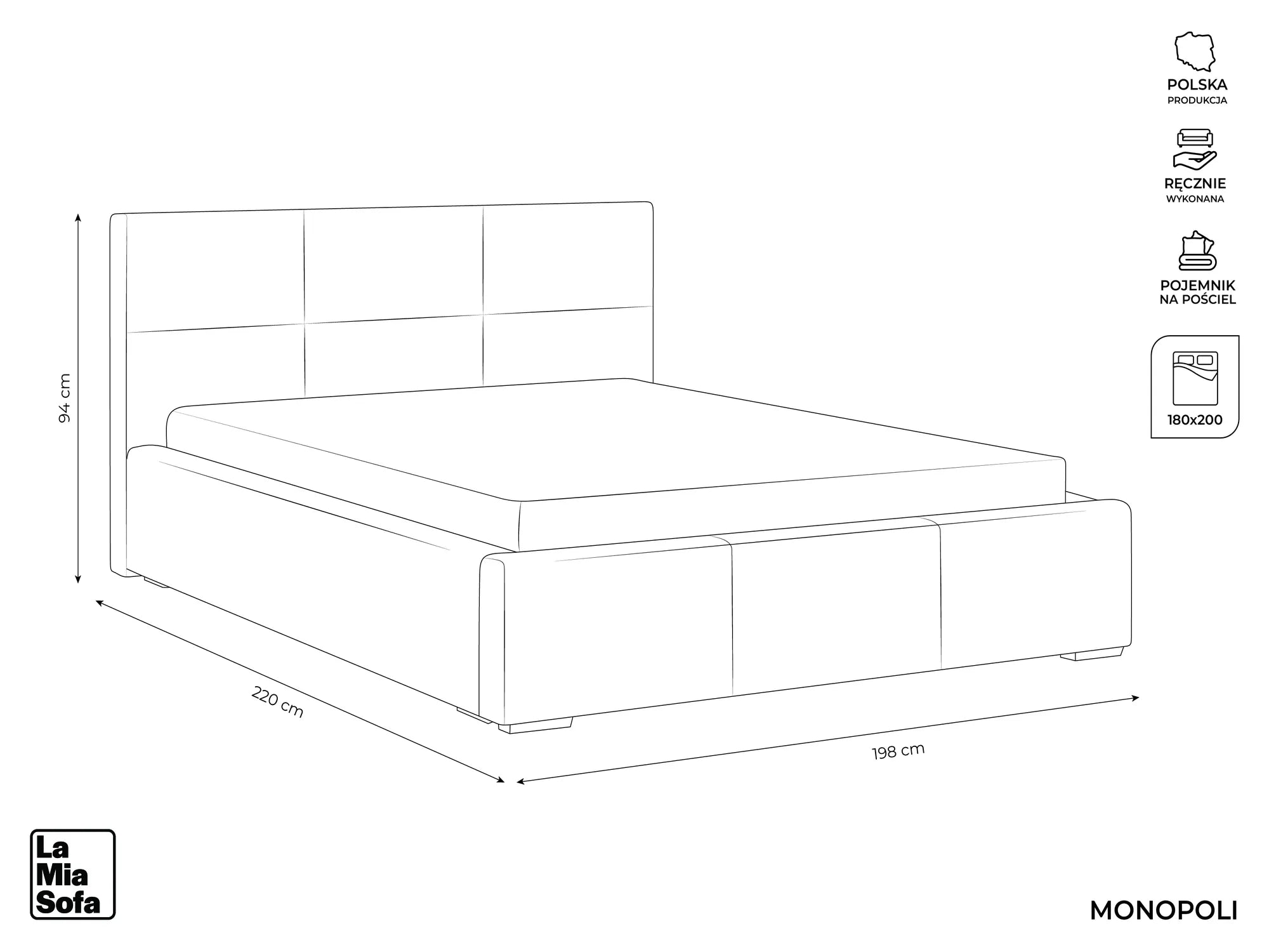 Bluvel - Fabb - Lawendowy - 180x200