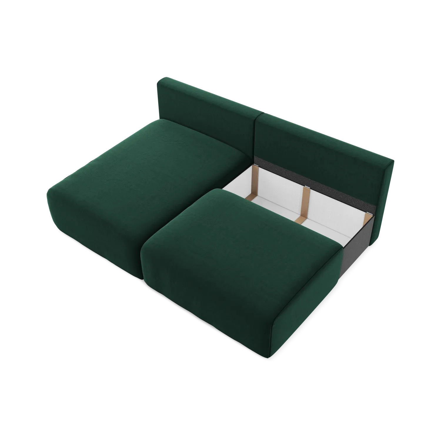 Bluvel - Fabb - Butelkowa zieleń / Lewy