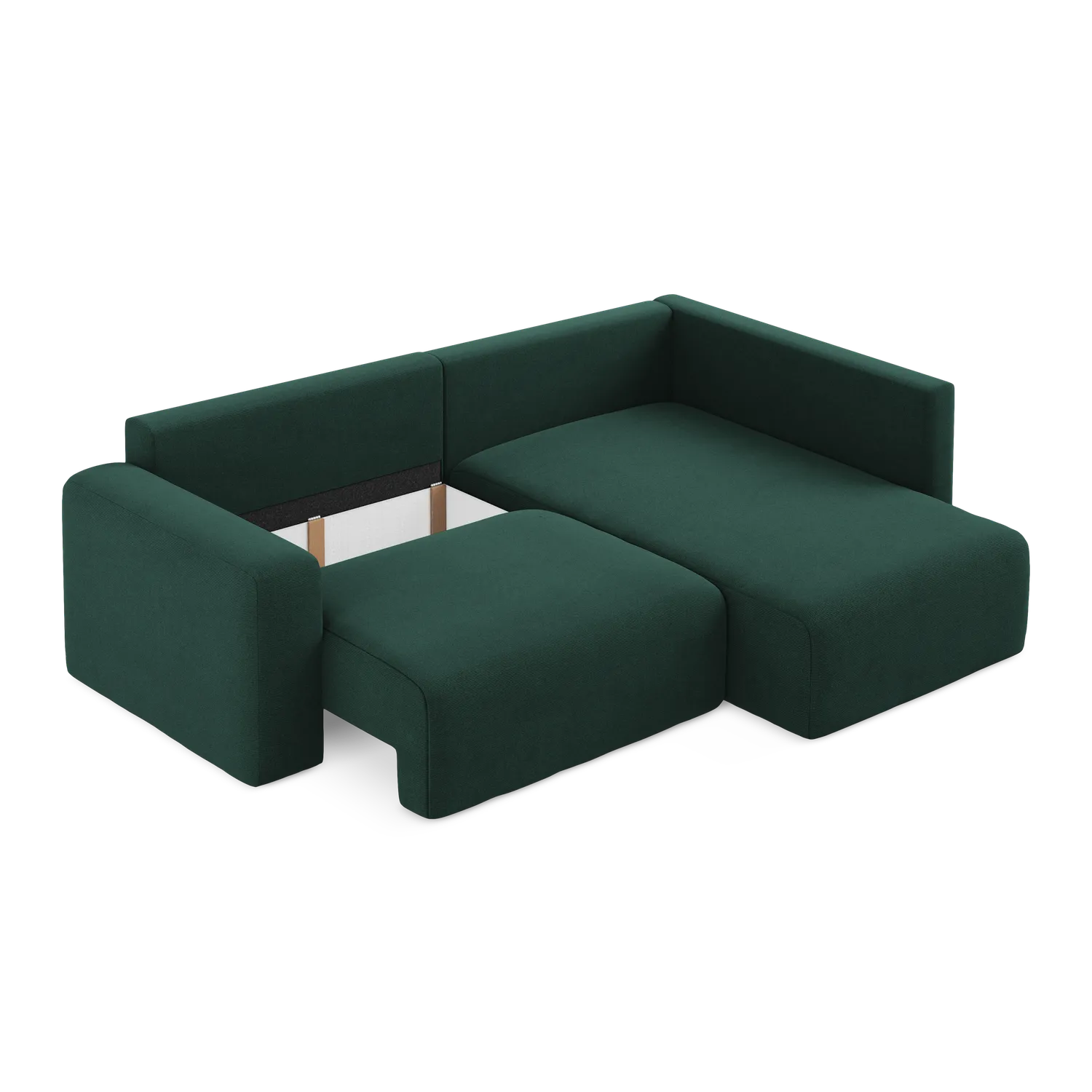 Point - Davis - Butelkowa zieleń / Prawy