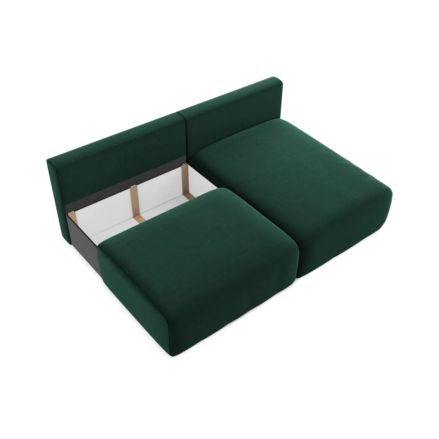 Bluvel - Fabb - Butelkowa zieleń / Prawy