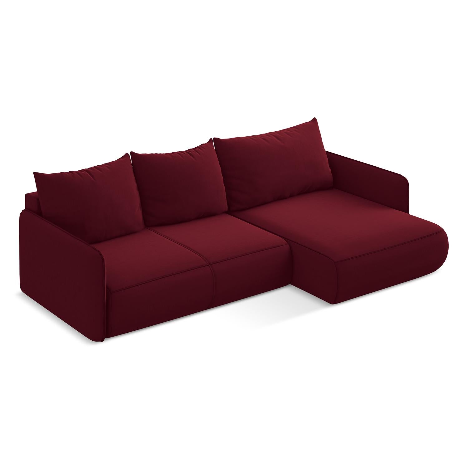 Riviera - Davis - Burgundowy / Prawy