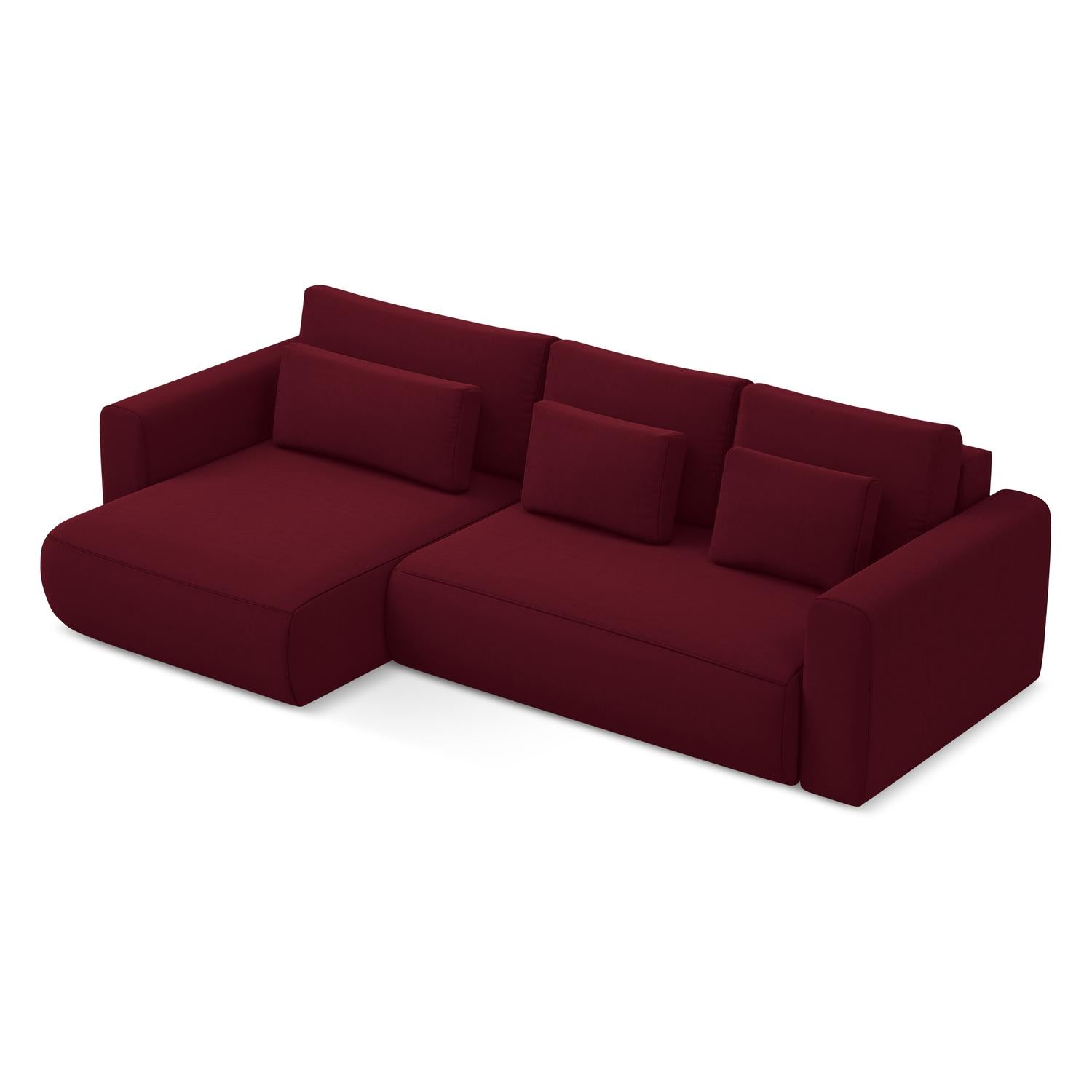 Riviera - Davis - Burgundowy / Lewy