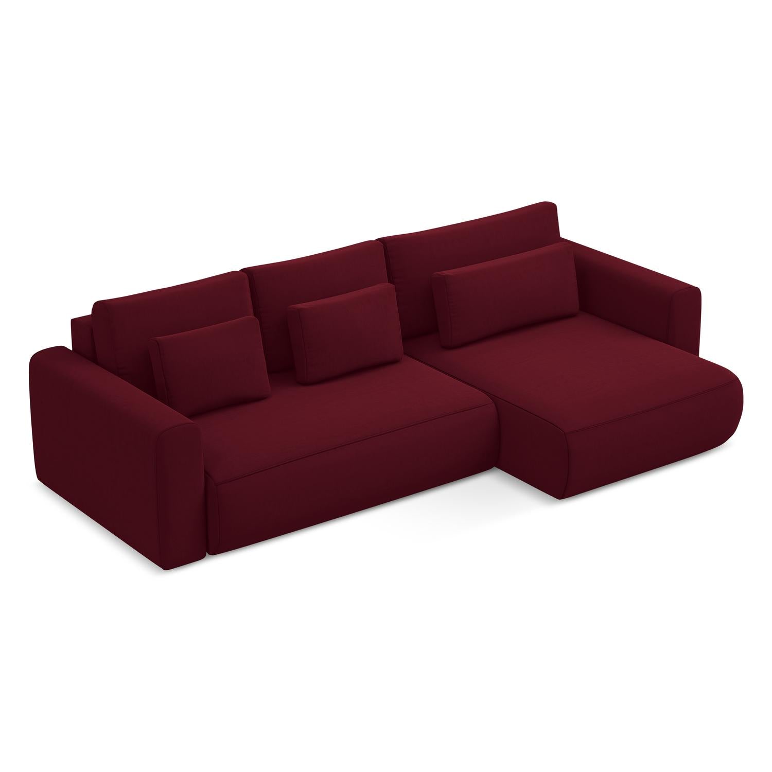 Riviera - Davis - Burgundowy / Prawy