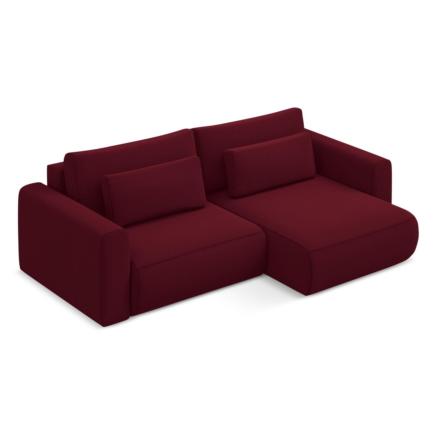 Riviera - Davis - Burgundowy / Prawy