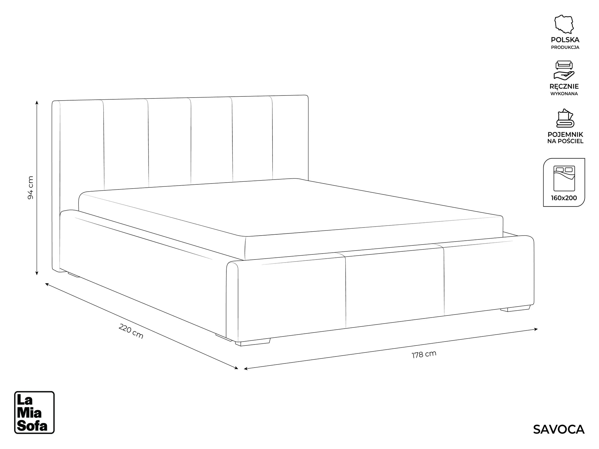 Flow - Sic - Czarny - 160x200