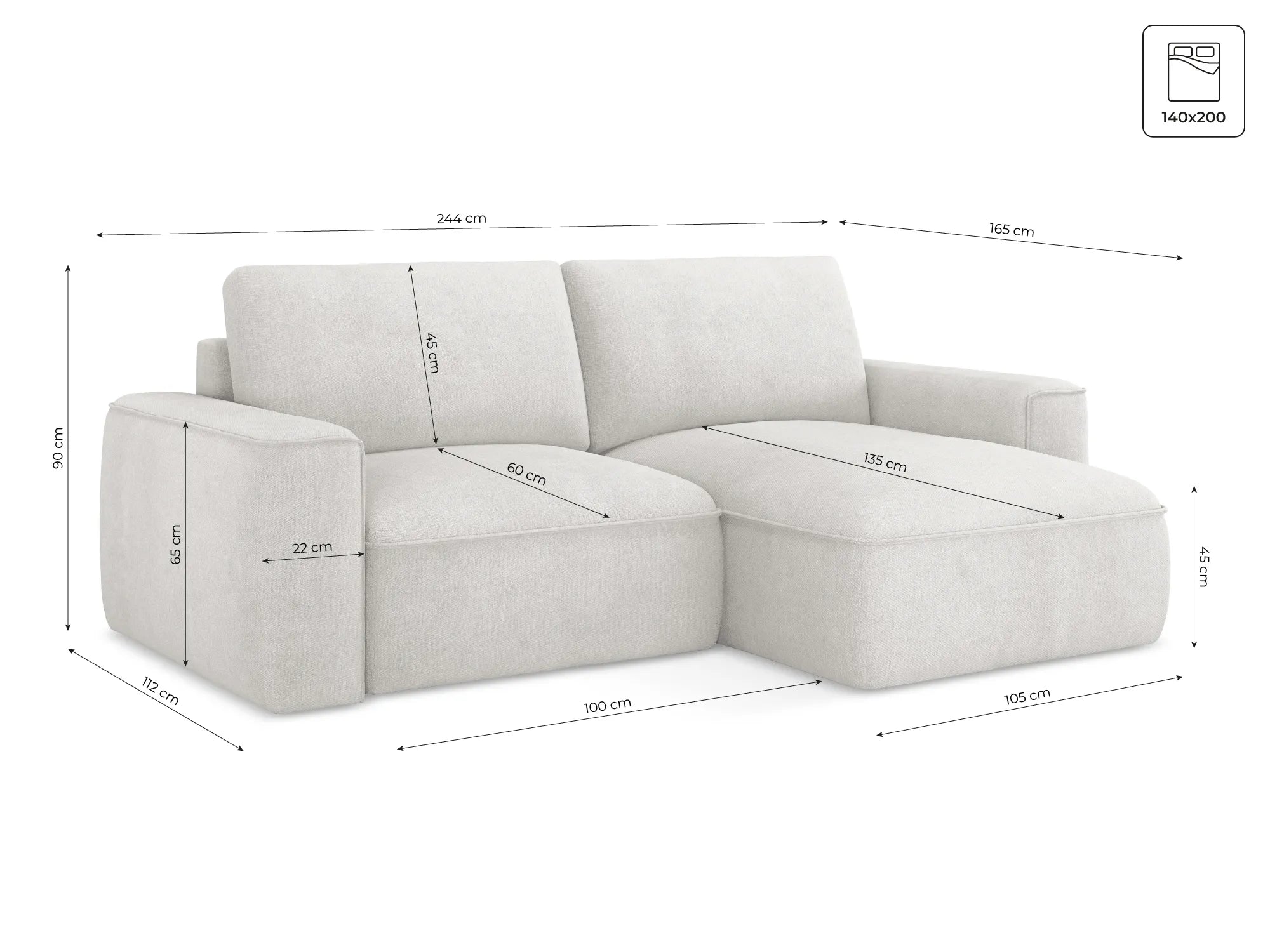 Lotus - Elastron - Jasny beż / Lewy