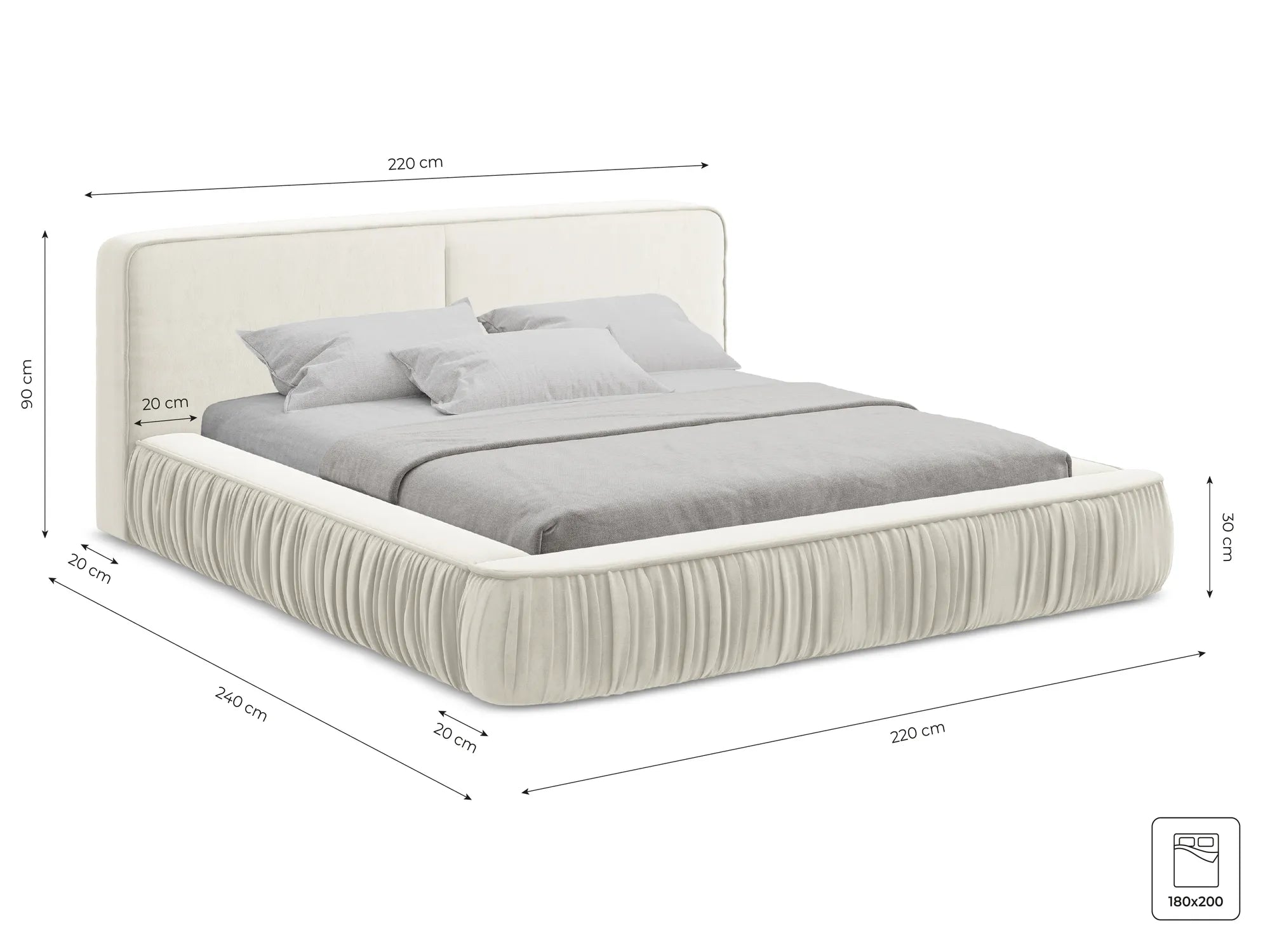 Bluvel - Fabb - Kreci - 180x200